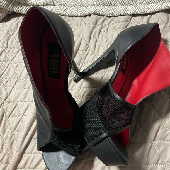 Kat Von D Black and Red Heels - Picture 2 of 2